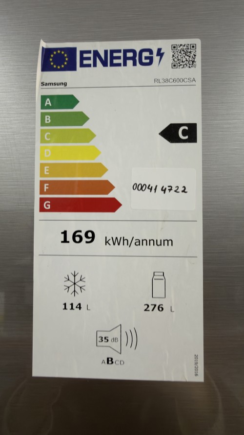 Samsung 390 L, RL38C600CSA – Combină frigorifică inox, Clasa C, All-Around Cooling, import Germania 🇩🇪