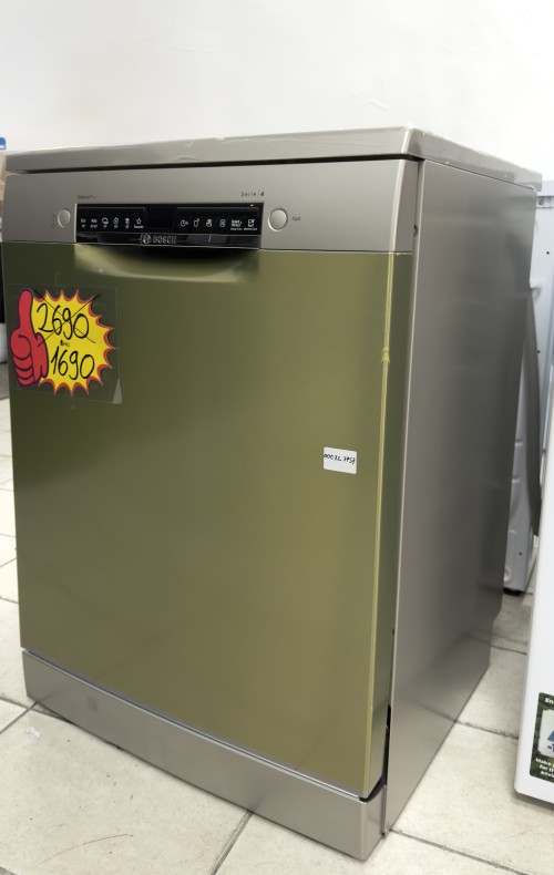 Bosch 14 seturi, SMS4EVI08E – mașină de spălat vase independentă, inox, Clasa B, import Germania 🇩🇪