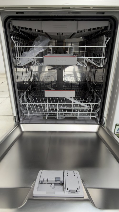 Bosch 14 seturi, SMS4EVI08E – mașină de spălat vase independentă, inox, Clasa B, import Germania 🇩🇪