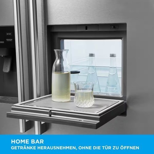 Midea 516 L , KS-EIX 6.23 – Combină Frigorifică  Side by Side cu Home Bar, Dozator apă & gheață, Inox, import Germania 🇩🇪