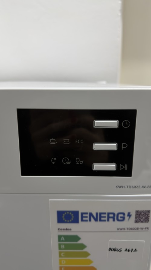 Comfee 6 seturi, KWH-TD602E-W-FR – Mașină de spălat vase compactă import Germania 🇩🇪