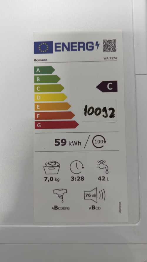 Bomann 7 kg, WA 7174 – Mașină de spălat rufe import Germania 🇩🇪