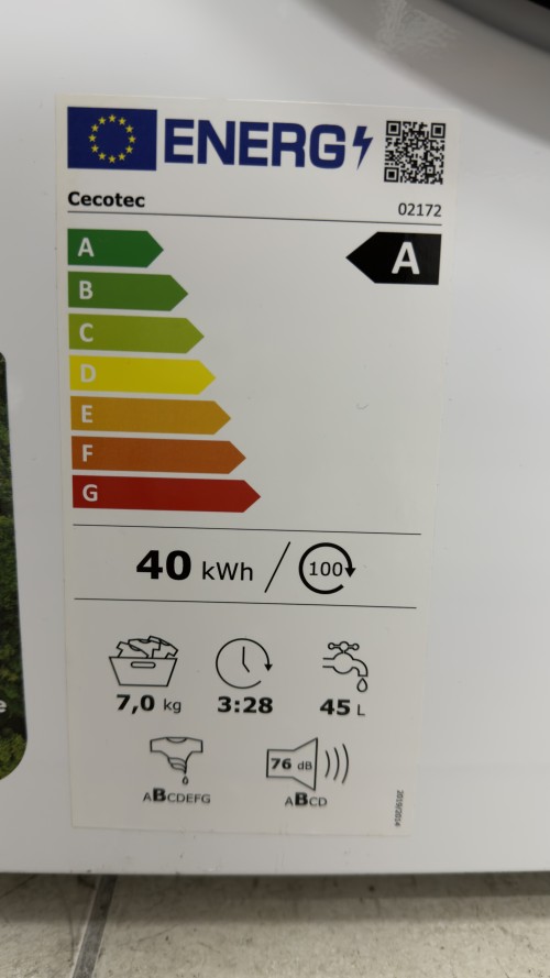 Cecotec 7 kg, 02172 – Mașină de spălat rufe import Germania 🇩🇪