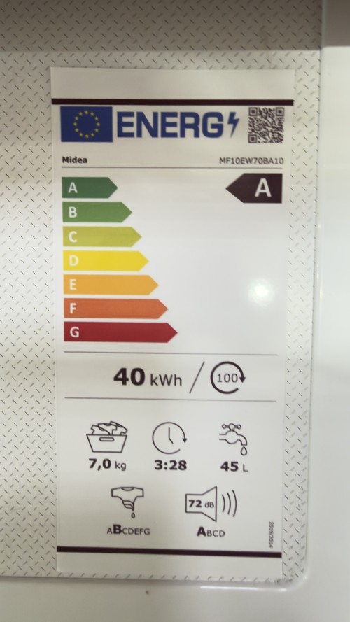 Midea 7 kg, MF10EW70BA10 – Mașină de spălat rufe slim Clasa A, import Germania 🇩🇪