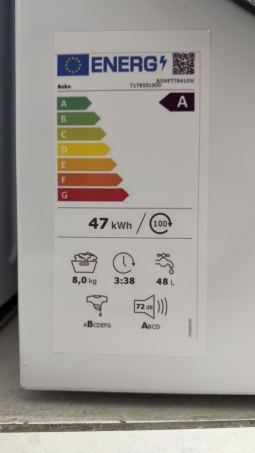 Beko 8 kg, B5WFT78410W – Mașină de spălat rufe SteamTherapy, import Germania 🇩🇪