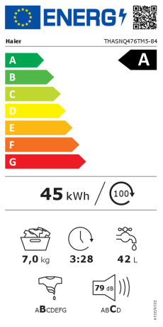 Haier 7 kg, THASNQ476TM5-84 – Mașină de spălat rufe cu încărcare verticală import Germania 🇩🇪