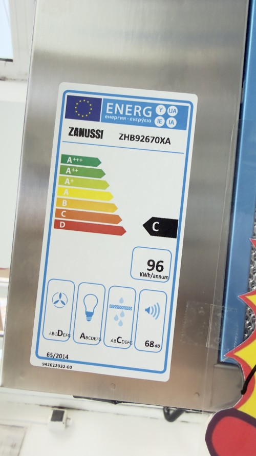 Zanussi 90 cm, ZHB92670XA – Hotă decorativă tip insulă inox, import Germania 🇩🇪