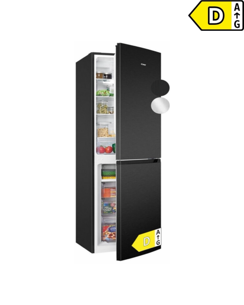 BOMANN 247L, KG 7360 – combină frigorifică, clasa D, negru, import Germania 🇩🇪