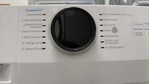 Midea 8/6 kg, MF200D86WB-14EAS – Mașină de spălat cu uscător, SteamCare, Inverter, Clasa E/A, import Germania 🇩🇪