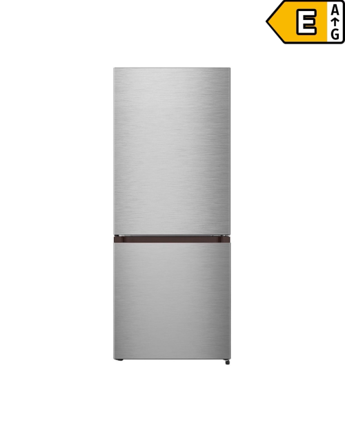 Bomann 175L, KG 320.2 IX – Combină frigorifică inox, Clasa E, 143 cm, import Germania 🇩🇪