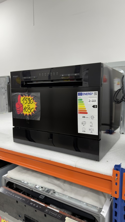 Exquisit 6 seturi, GSP5206-030D schwarz – mașină de spălat vase compactă, import Germania