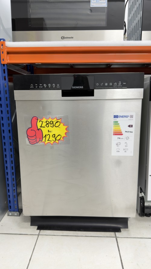 Siemens 13 seturi, SN43ES14VE – Mașină de spălat vase inox, Clasa C, import Germania 🇩🇪