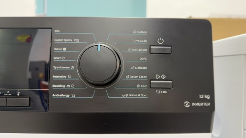 Cecotec 12kg, EU01_100633 – Mașină de spălat rufe, alb & negru, Clasa A, import Germania 🇩🇪