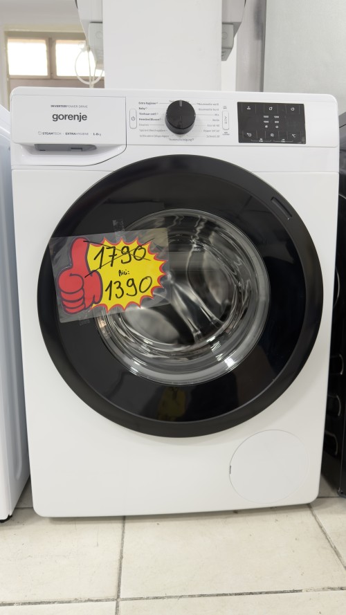 Gorenje 8 kg, WNEI86APS – Mașină de spălat rufe 1600 rpm, Clasa A, SteamTech, import Germania 🇩🇪
