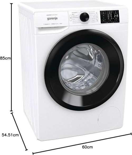 Gorenje 8 kg, WNEI86APS – Mașină de spălat rufe 1600 rpm, Clasa A, SteamTech, import Germania 🇩🇪