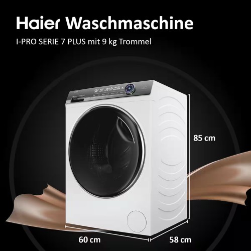 Haier 9 kg, HW90-BD14979EU1 – Mașină de spălat rufe, Clasa A, Direct Motion, import Germania 🇩🇪