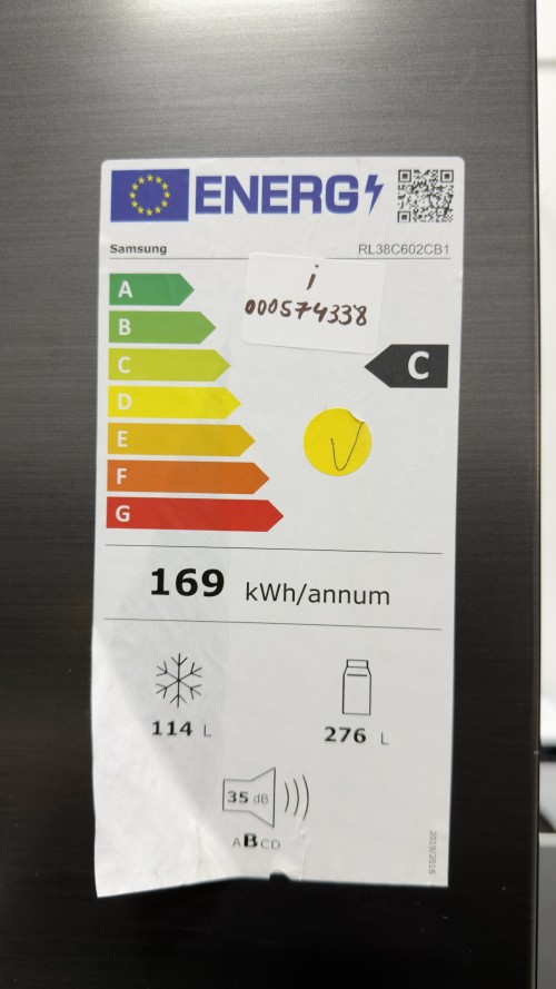 Samsung 390 L, RL38C602CB1 – Combină frigorifică No Frost, Clasa C, import Germania 🇩🇪