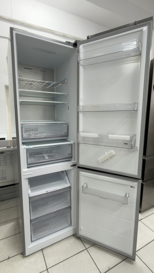 Midea 378 L, MDRB521MGA280 – combină frigorifică inox, Clasa A, No Frost, import Germania 🇩🇪