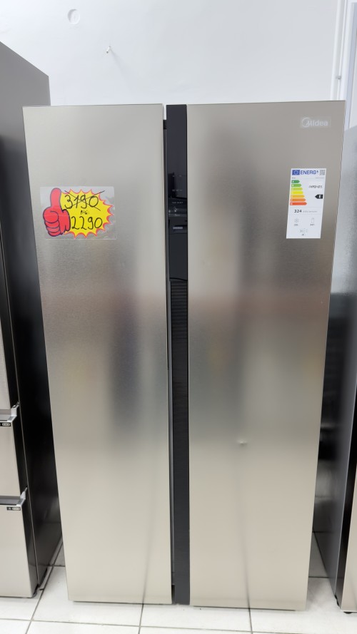 Midea 548 L, MERS530FGE02 – Combină frigorifică Side By Side, inox, Clasa E, import Germania 🇩🇪