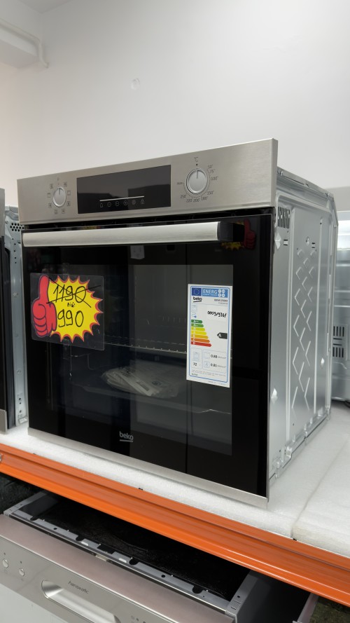 Beko 72L, BBIM12300X –Cuptor electric încorporabil inox, Clasa A, ventilator