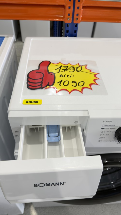 Bomann 8 kg, WA 7185 – Mașină de spălat rufe frontală, Clasa A, 1400 rpm