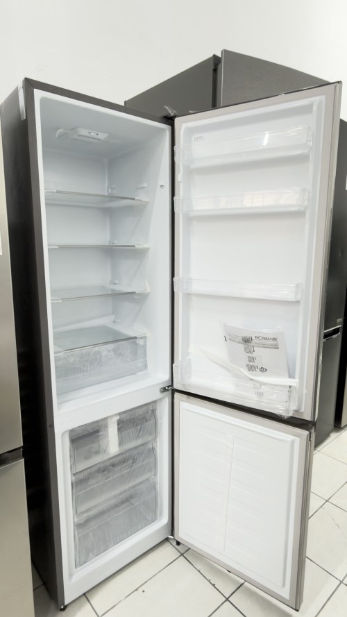 Bomann 269 L, KG 184.1 – combină frigorifică inox, Clasa D, silențioasă