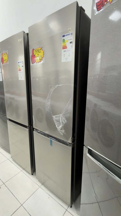 Bomann 269 L, KG 184.1 – combină frigorifică inox, Clasa D, silențioasă