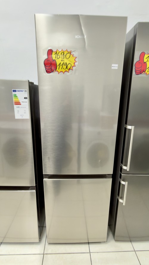 Bomann 269 L, KG 184.1 – combină frigorifică inox, Clasa D, silențioasă