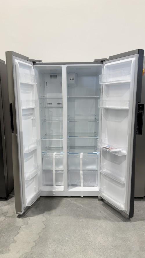 Midea 548 L, MERS530FGE02 – combină frigorifică Side by Side inox, No Frost, Clasa E, import Germania 🇩🇪