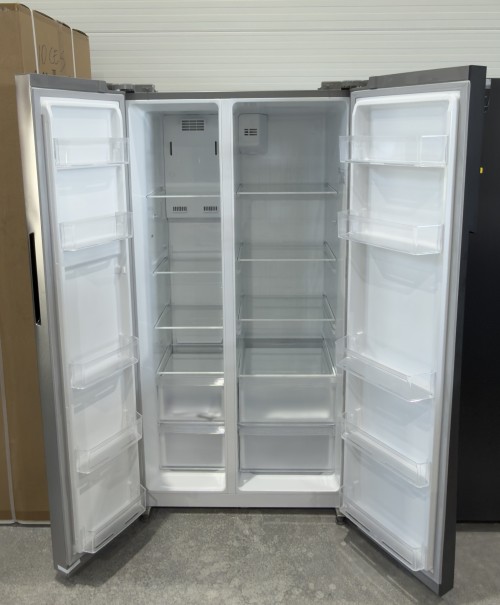 Midea 548 L, MERS530FGE02 – combină frigorifică Side by Side inox, No Frost, Clasa E, import Germania 🇩🇪
