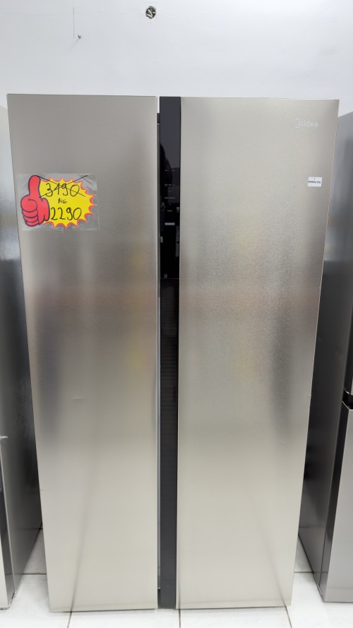 Midea 548 L, MERS530FGE02 – combină frigorifică Side by Side inox, No Frost, Clasa E, import Germania 🇩🇪