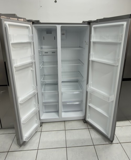 Midea 548 L, MERS530FGE02 – combină frigorifică Side by Side inox, No Frost, Clasa E, import Germania 🇩🇪