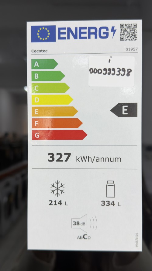 Cecotec 548L, 01957 – combină frigorifică side-by-side cu zonă vinotecă, No Frost, Clasa E, import Germania 🇩🇪