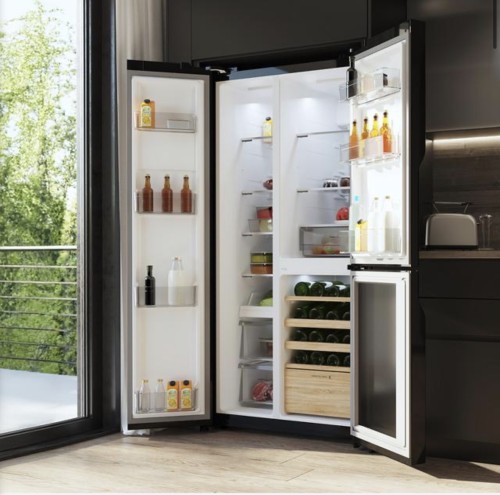 Cecotec 548L, 01957 – combină frigorifică side-by-side cu zonă vinotecă, No Frost, Clasa E, import Germania 🇩🇪