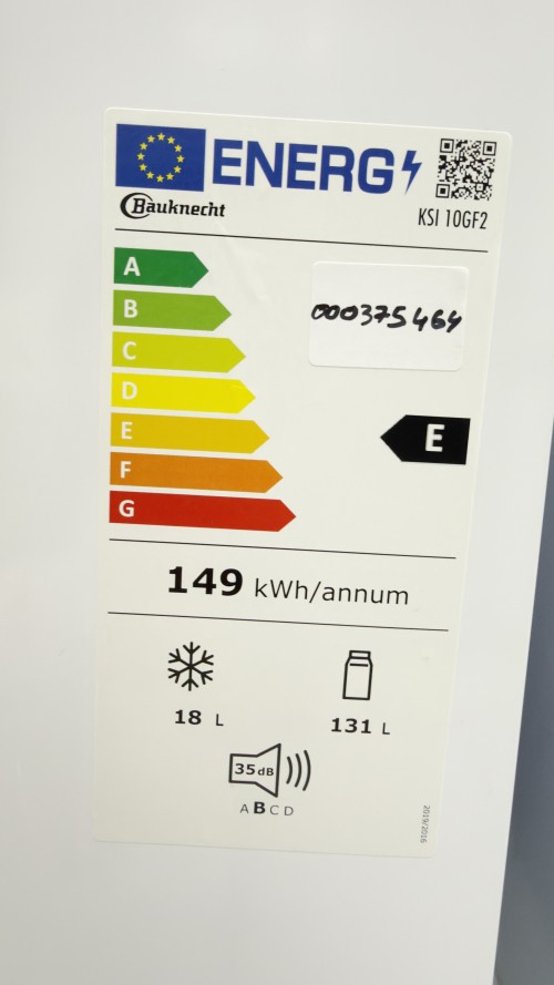 Bauknecht 149 L, KSI 10GF2 – frigider încorporabil, Clasa E, import Germania 🇩🇪