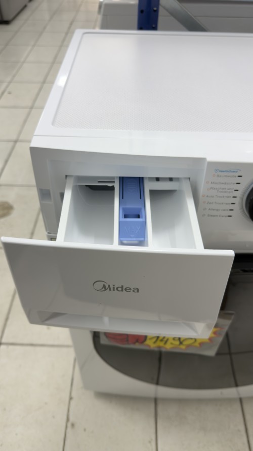 Midea 8/6 kg, MF200D86WB-14DAS – mașină de spălat cu uscător, Clasa A/D, import Germania 🇩🇪