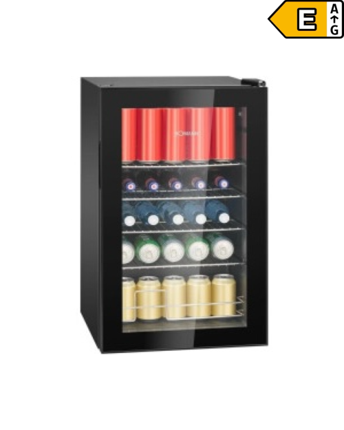 Bomann 63 L, KSG 7287 – minibar frigorific cu ușă din sticlă, Clasa E, import Germania 🇩🇪
