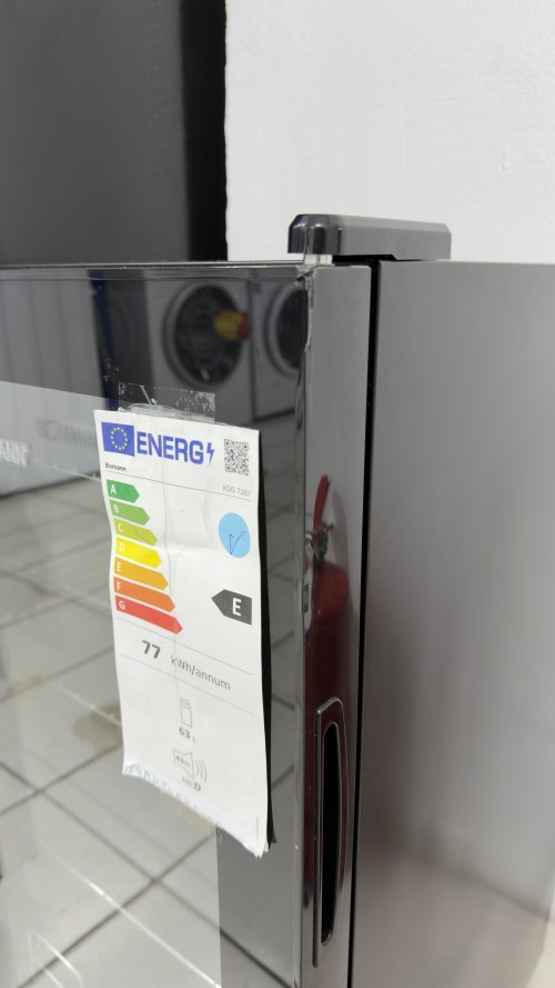Bomann 63 L, KSG 7287 – minibar frigorific cu ușă din sticlă, Clasa E, import Germania 🇩🇪