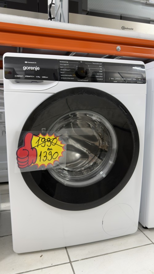 Gorenje 9 kg, WPNA94A1TS – mașină de spălat rufe, Clasa A, AutoDose, import Germania 🇩🇪