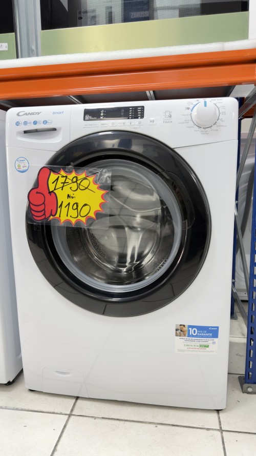 Candy 10 kg, CS12102DWB4/1-47 –Mașină de spălat rufe 1200 rpm, Clasa B, import Germania 🇩🇪