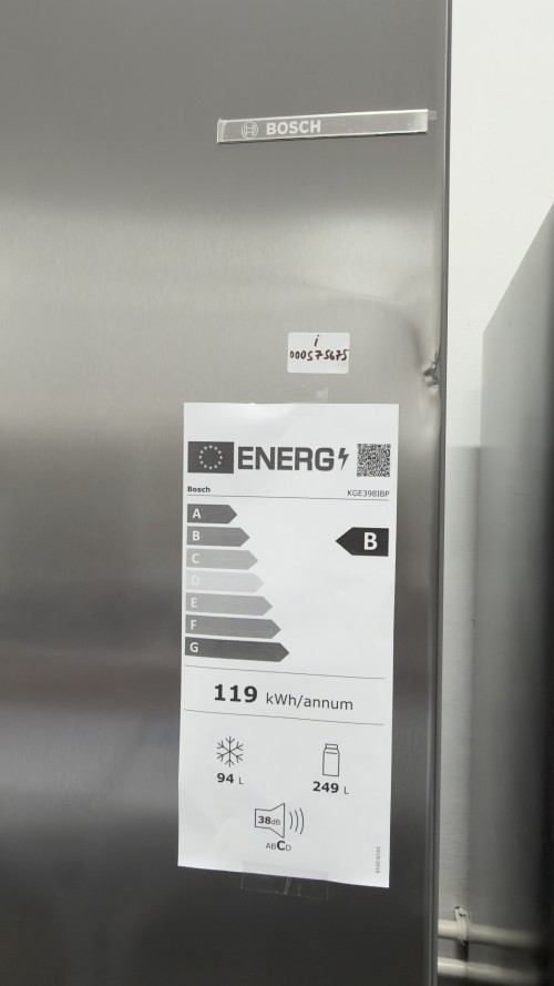 Bosch 343 L, KGE398IBP – combină frigorifică, Clasa B, inox, import Germania 🇩🇪