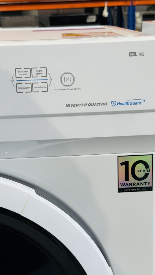 Midea 10 kg, MF10EW100B – mașină de spălat rufe slim, 1200 rpm, Clasa A, import Germania 🇩🇪