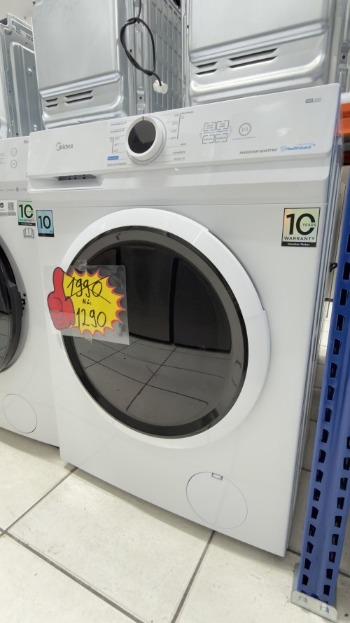Midea 10 kg, MF10EW100B – mașină de spălat rufe slim, 1200 rpm, Clasa A, import Germania 🇩🇪