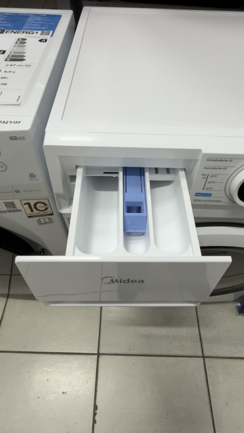 Midea 10 kg, MF10EW100B – mașină de spălat rufe slim, 1200 rpm, Clasa A, import Germania 🇩🇪