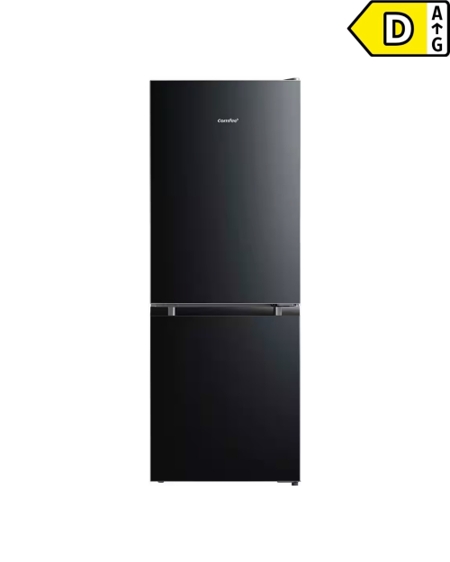 Comfee 174 L, RCB169DK3 – combină frigorifică, Clasa D, negru, import Germania 🇩🇪