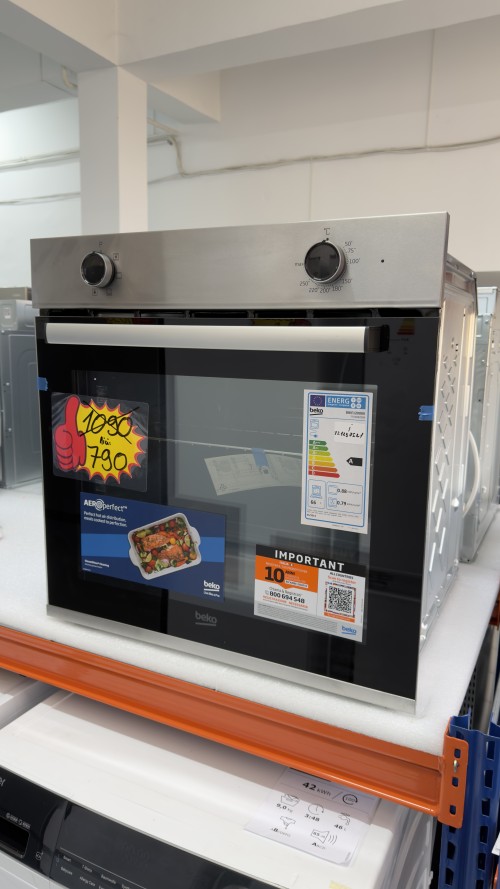 Beko 66 L, BBIE12000X – cuptor electric încorporabil, Clasa A, inox, import Germania 🇩🇪