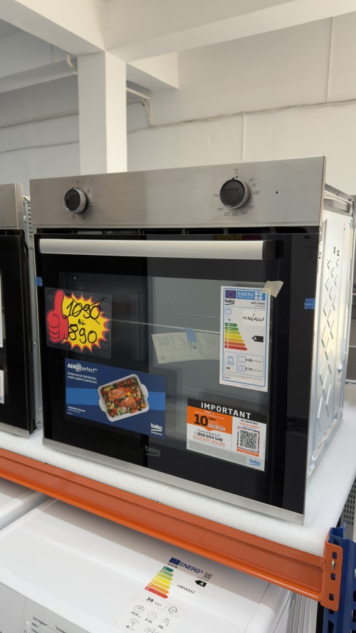 Beko 66 L, BBIE12000X – cuptor electric încorporabil, Clasa A, inox, import Germania 🇩🇪