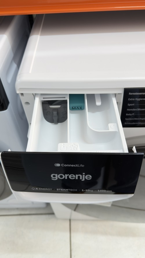 Gorenje 10 kg, WPNA14A3TS – mașină de spălat rufe 10 kg, 1400 rpm, SteamTech, Clasa A, import Germania 🇩🇪