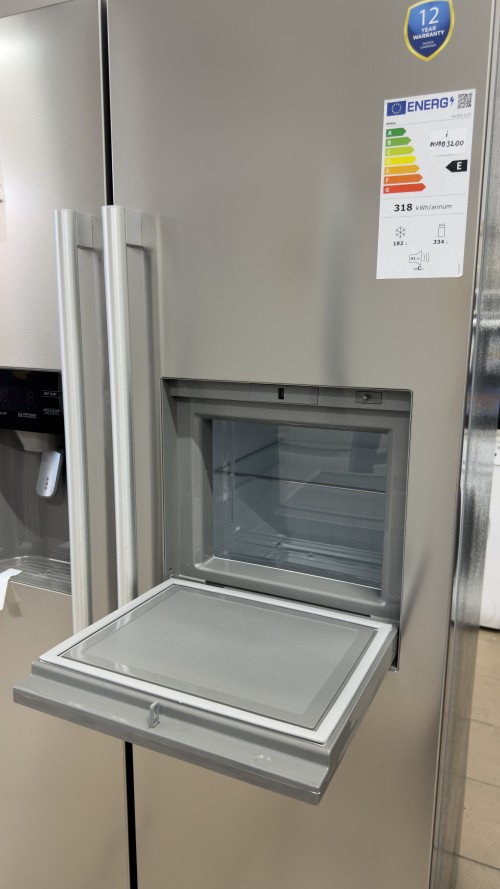 Midea 516 L , KS-EIX 6.23 – Combină Frigorifică  Side by Side cu Home Bar, Dozator apă & gheață, Inox, import Germania 🇩🇪