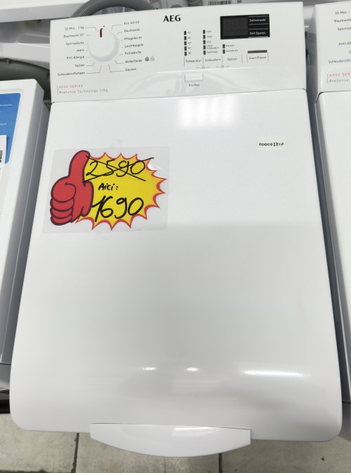 AEG 7 kg, LTR6N40270 –mașina de spălat rufe verticală 1200 rpm, Clasa B, ProSense, import Germania 🇩🇪